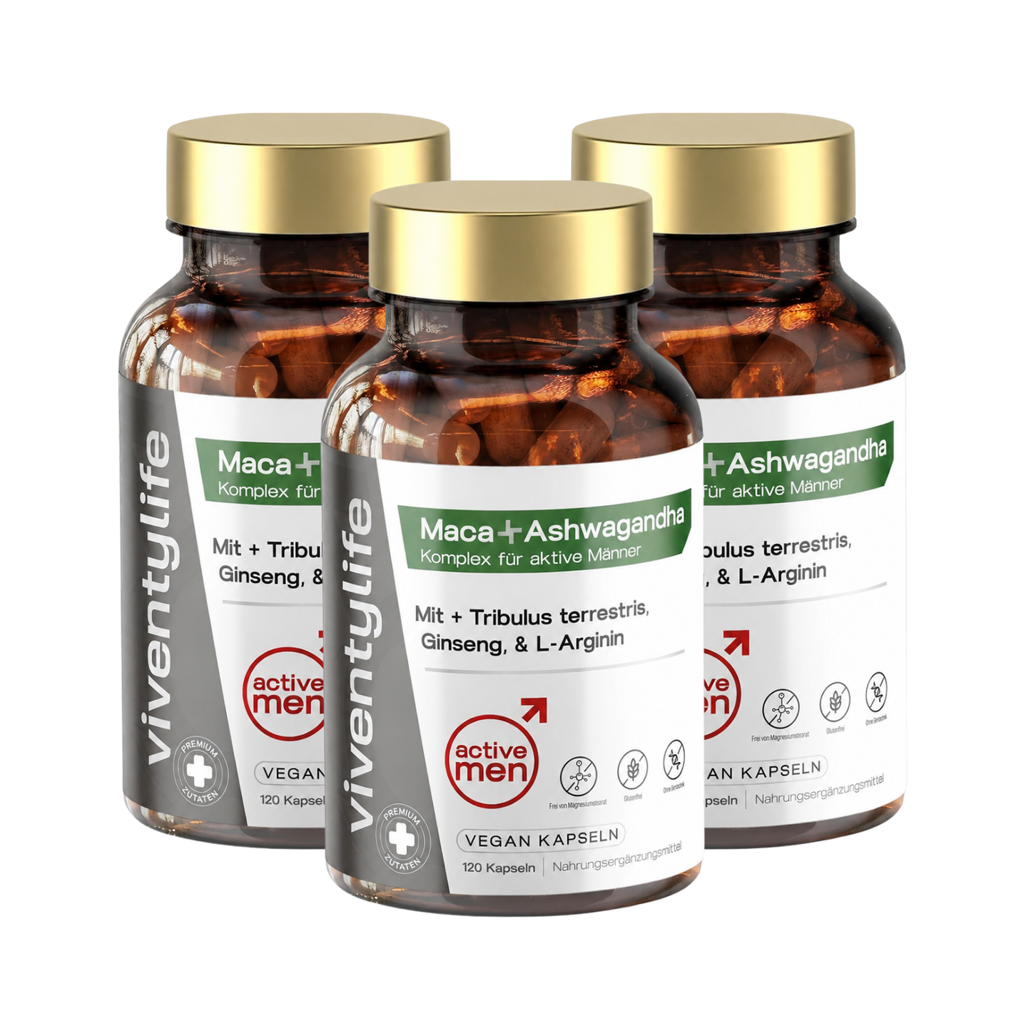 Active Men Maca Komplex für Männer TESTOSTERONSPIEGELS¹ Kapseln