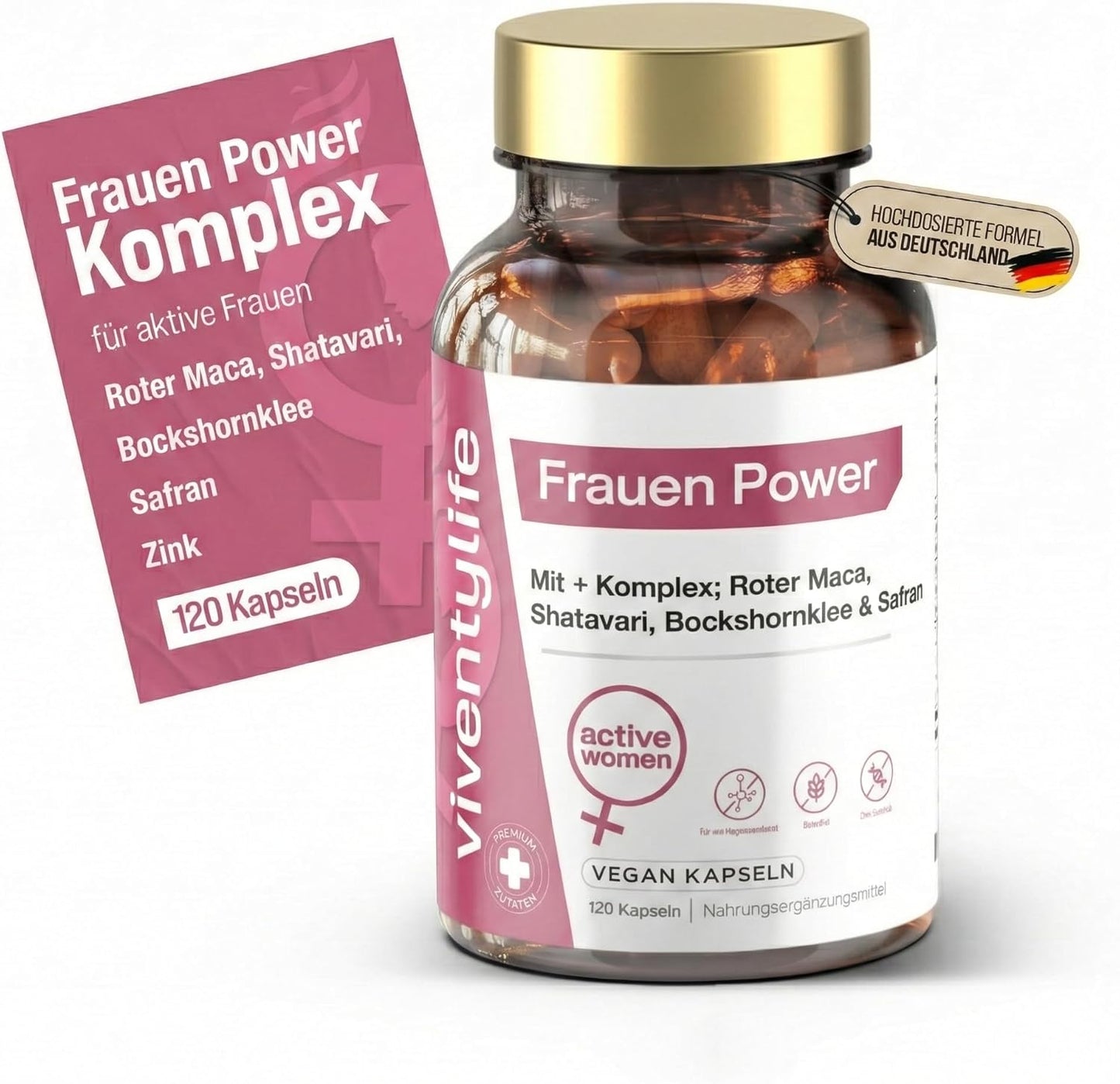 Roter Maca Komplex 120 Vegan Kapseln