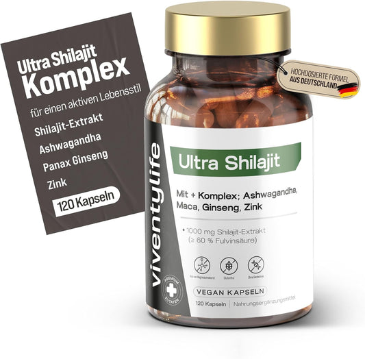 1000mg Shilajt Komplex 120 Vegan Kapseln