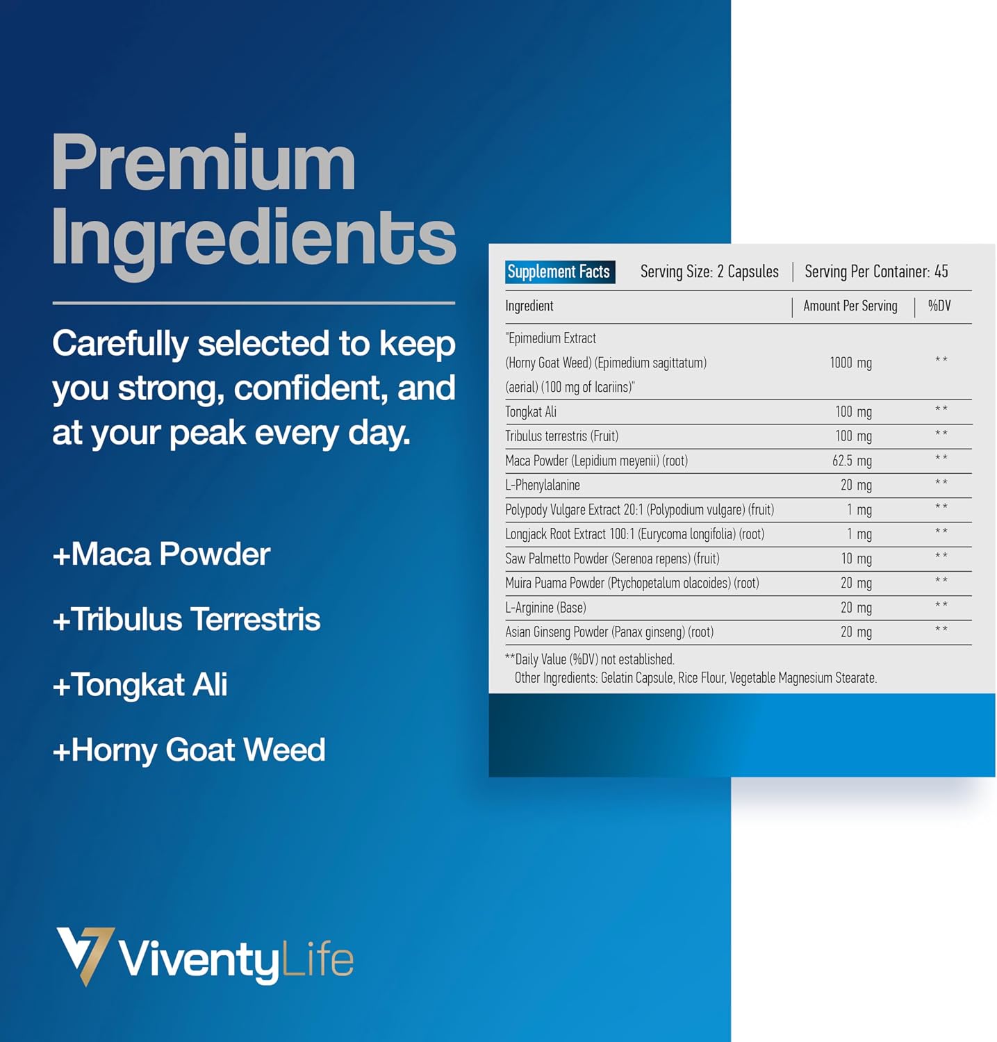 Testosterone Booster Supplement - Semen Volume Booster Supplement for Men, Fertility Supplement, Increase Load Size - 11 Active Ingredients - Horny Goat Weed, Tongkat Ali, L-Arginine - 90 Capsules