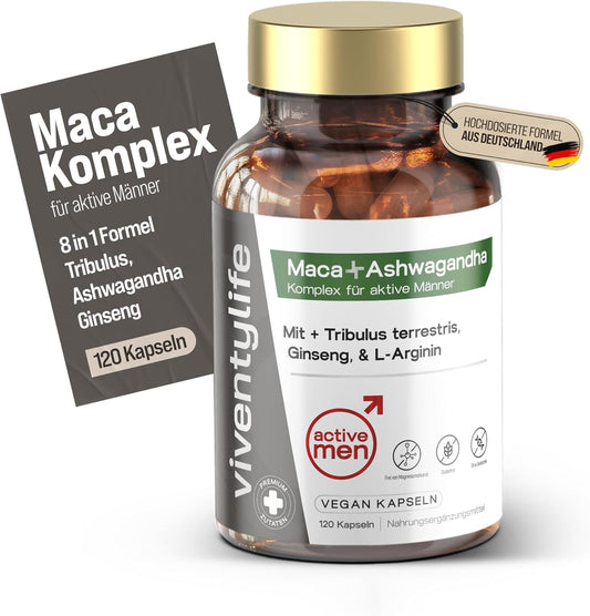 Active Men Maca Komplex für Männer TESTOSTERONSPIEGELS¹ Kapseln