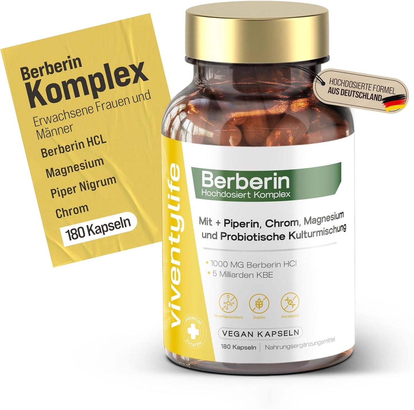 1000mg Berberin Komplex 180 Vegan Kapseln