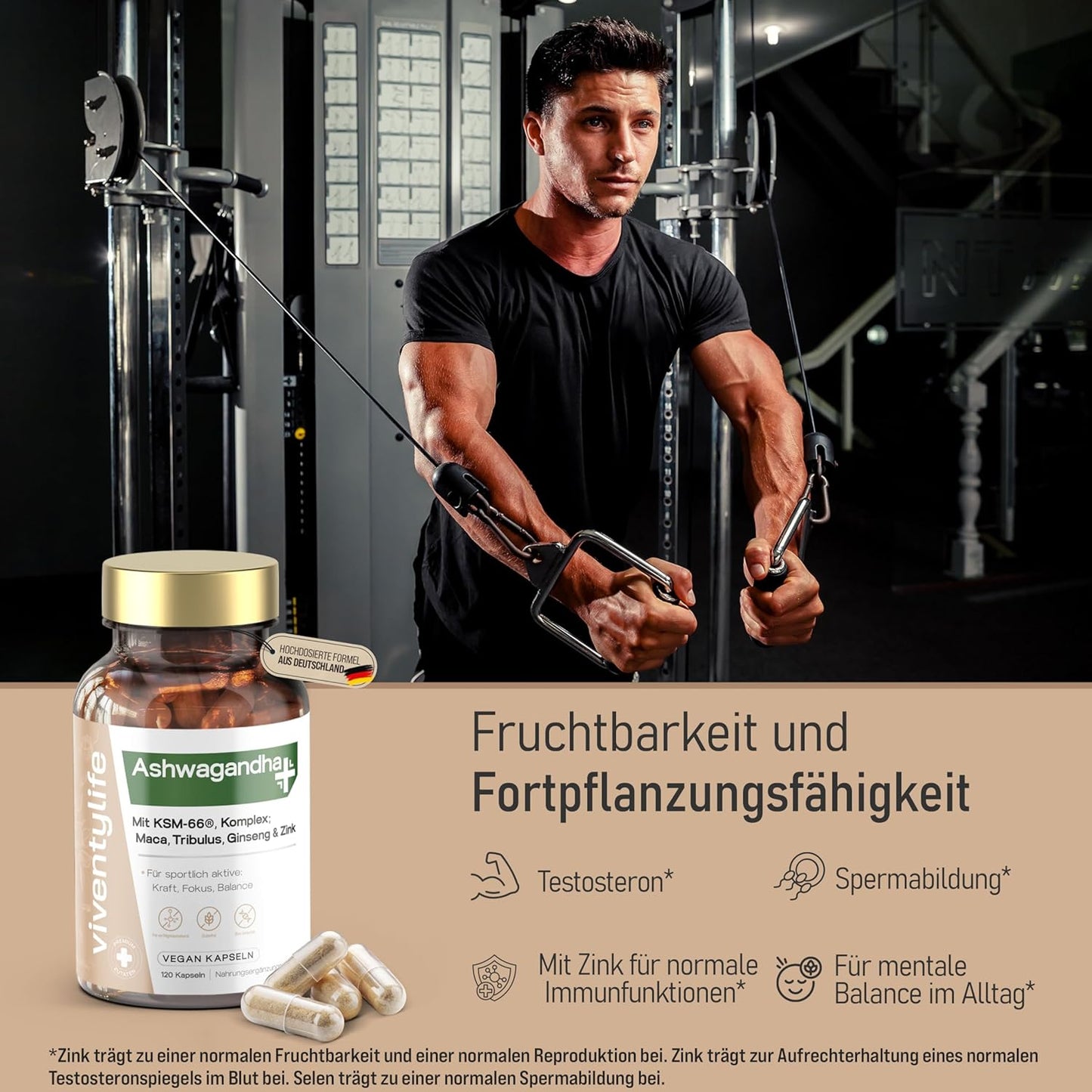 Ashwagandha KSM-66® Komplex 120 Kapseln