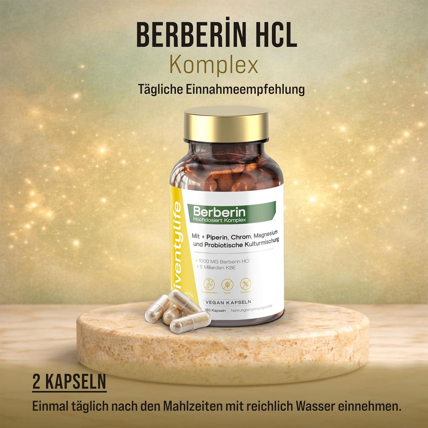 1000mg Berberin Komplex 180 Vegan Kapseln