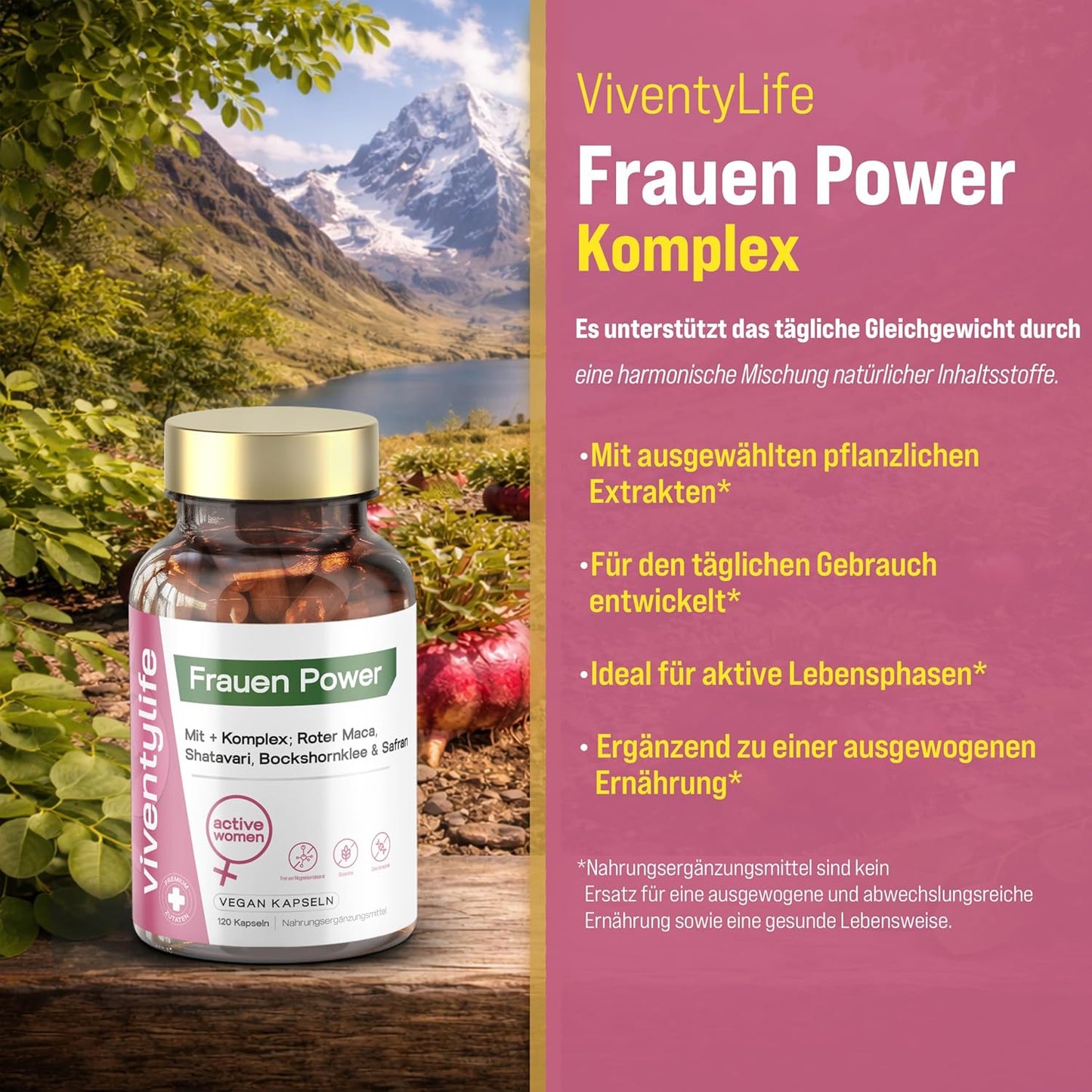Roter Maca Komplex 120 Vegan Kapseln