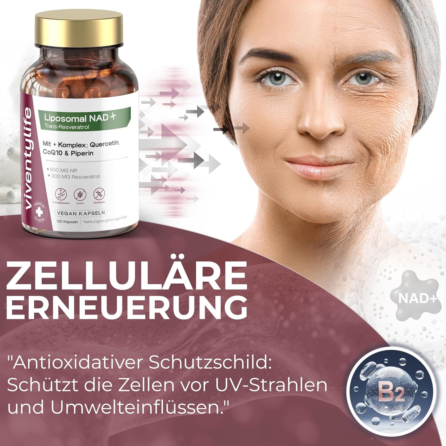 Liposomal NAD+ Komplex 120 Vegan Kapseln
