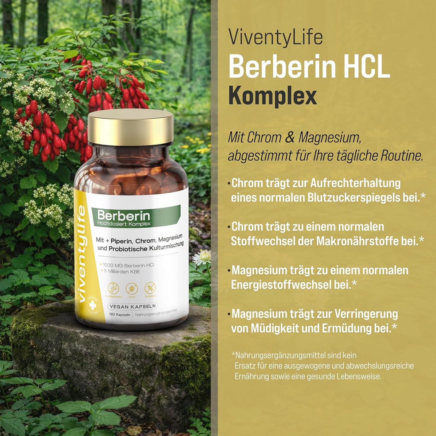 1000mg Berberin Komplex 180 Vegan Kapseln