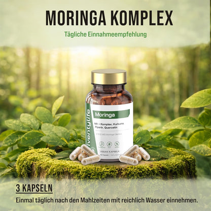 1500mg Moringa Komplex - 180 Vegan Kapseln