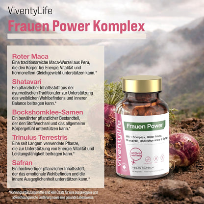 Roter Maca Komplex 120 Vegan Kapseln