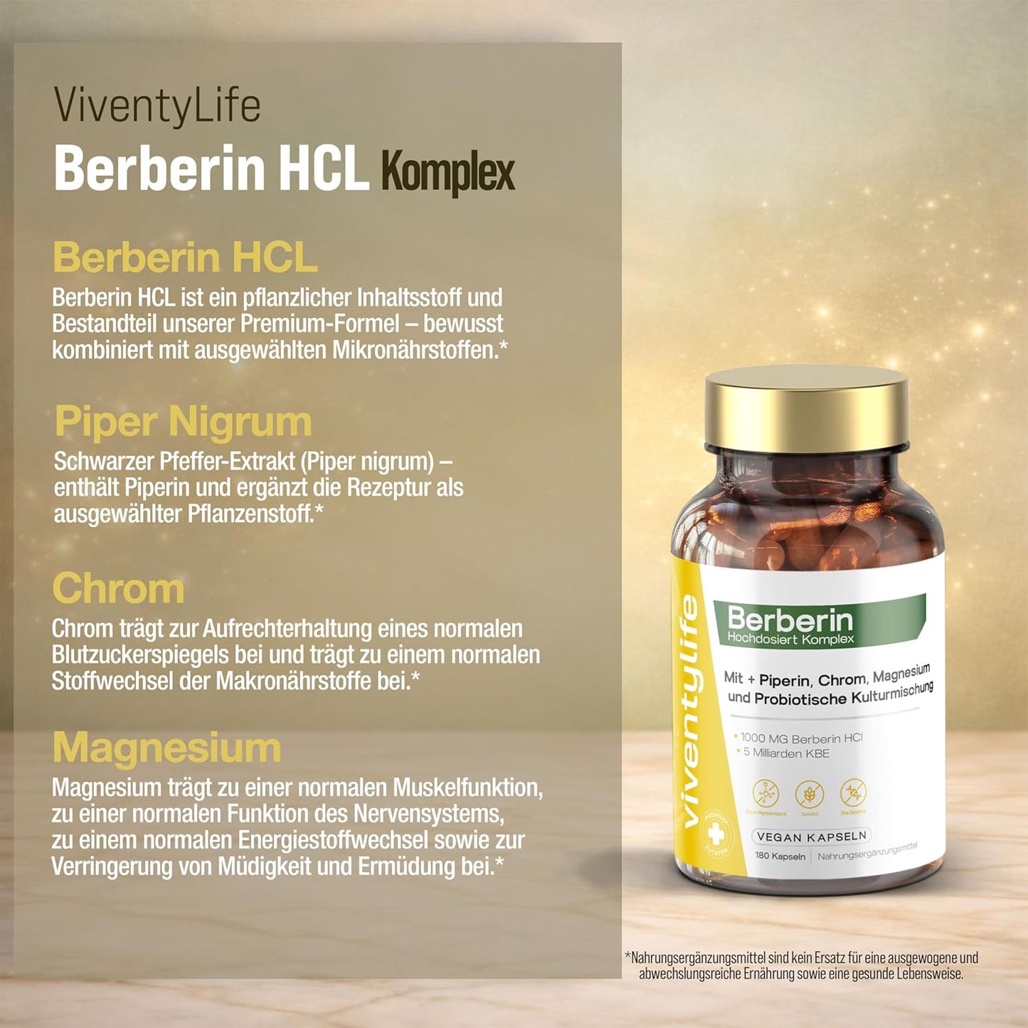 1000mg Berberin Komplex 180 Vegan Kapseln