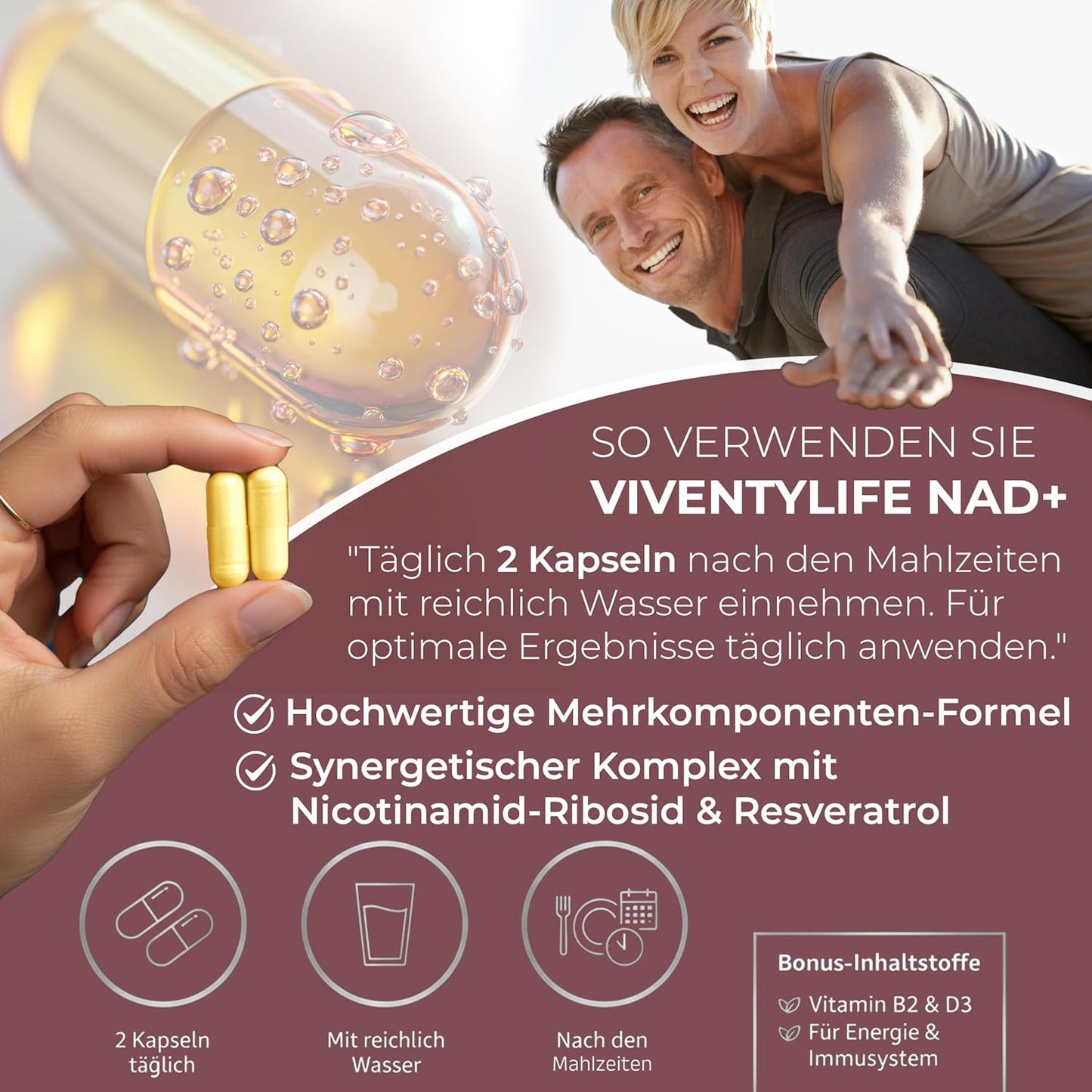 Liposomal NAD+ Komplex 120 Vegan Kapseln