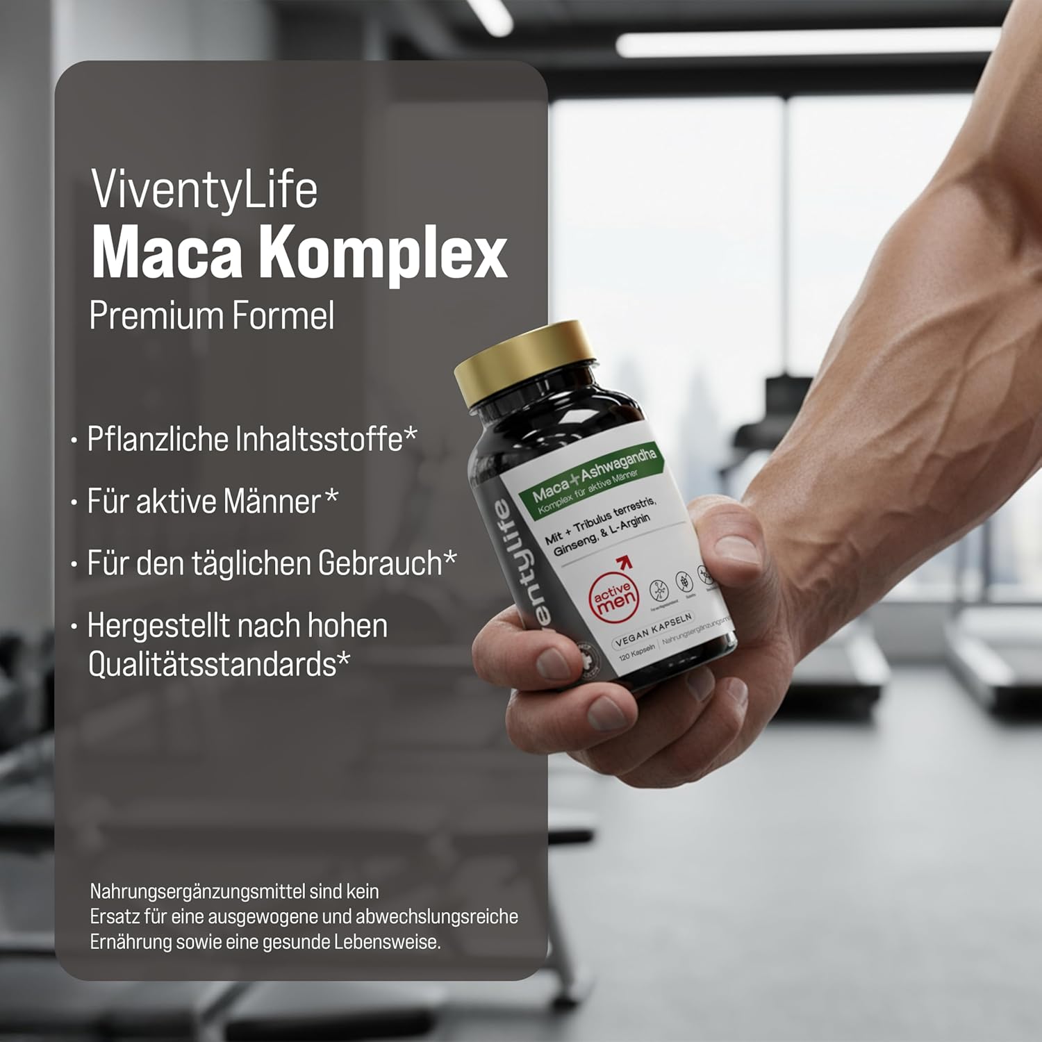 Active Men Maca Komplex für Männer TESTOSTERONSPIEGELS¹ Kapseln