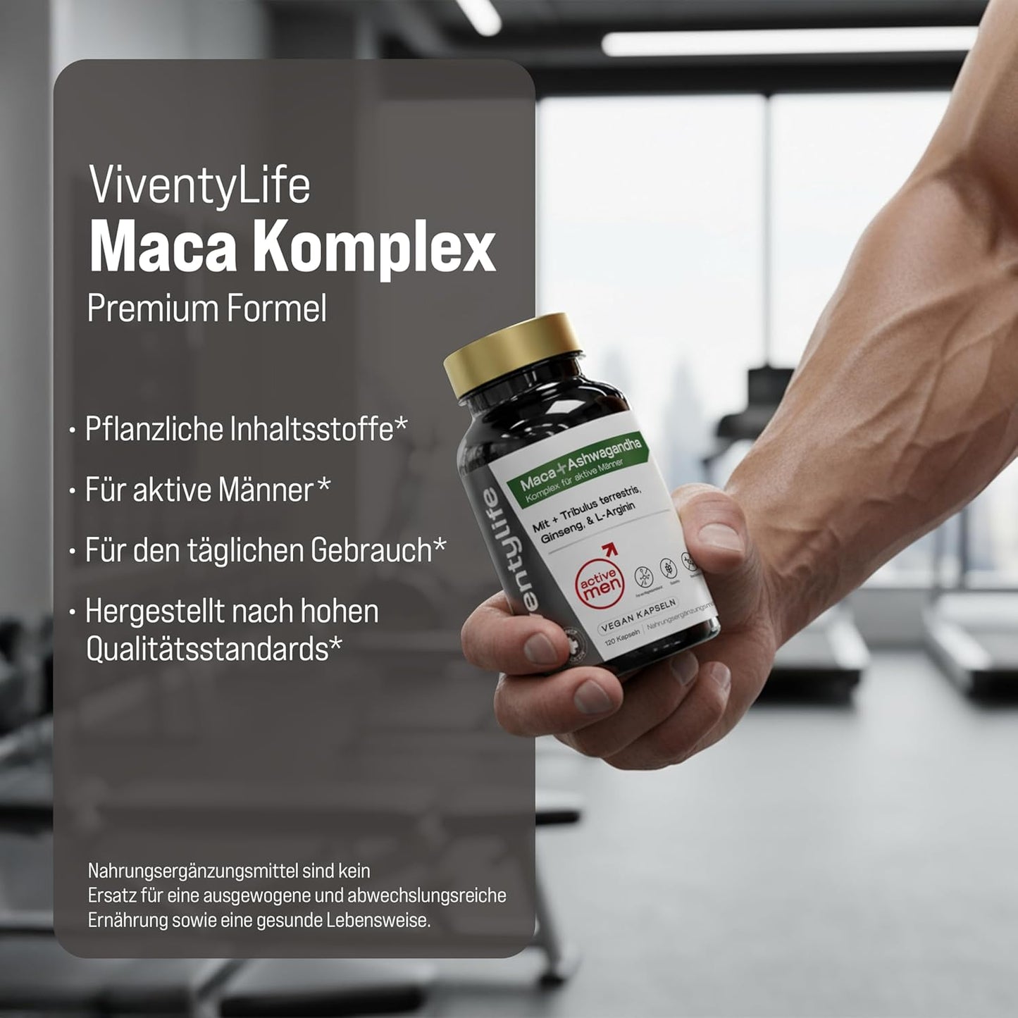 Active Men Maca Komplex für Männer TESTOSTERONSPIEGELS¹ Kapseln